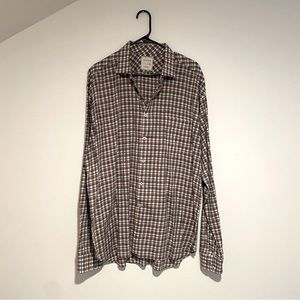 Bill Reid Long Sleeve Button Up Plaid Casual Shirt Size XXL